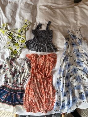 Mixed Women's Summer Dresses and Tops - Floral & Patterned Bundle